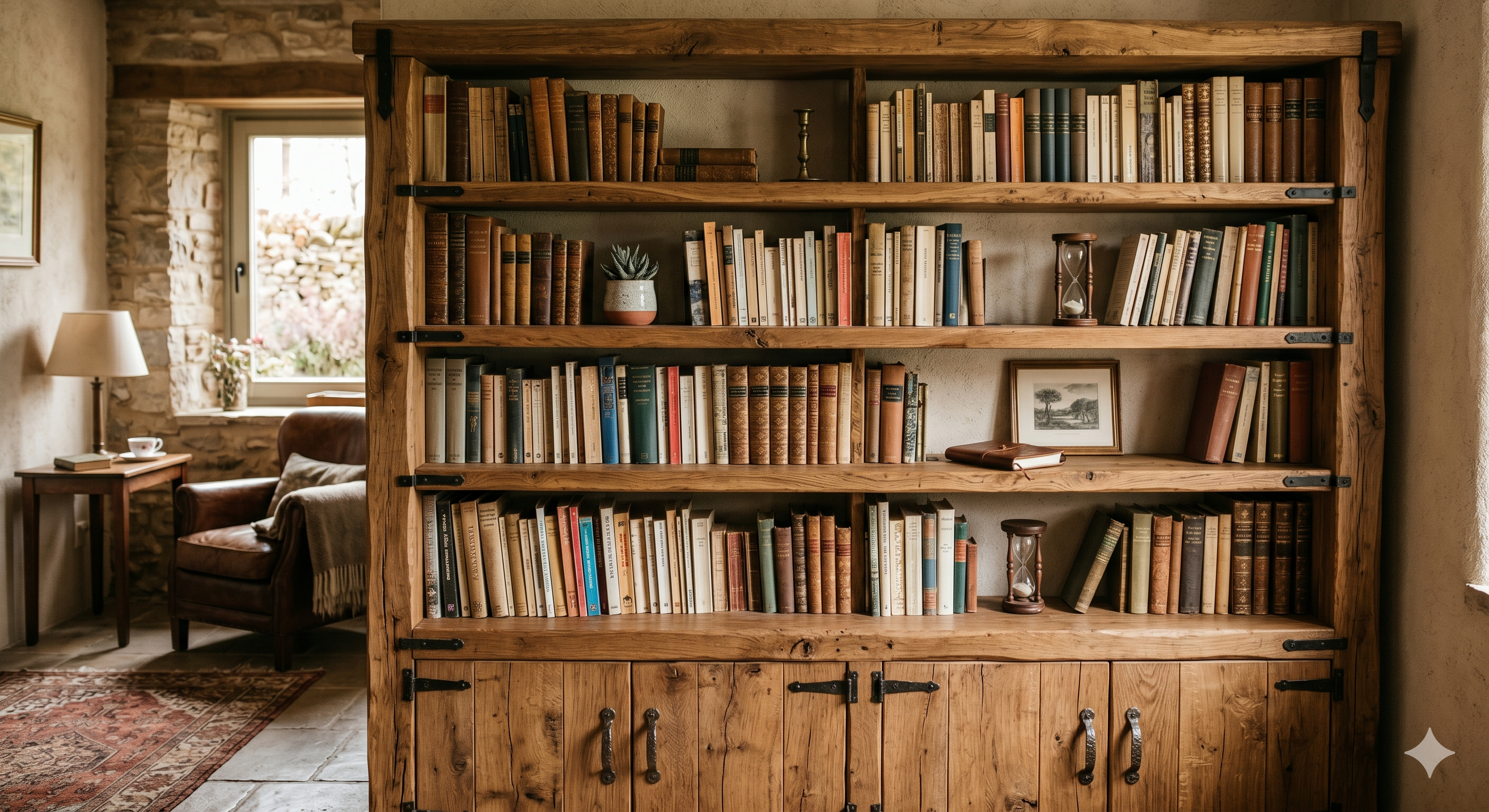 Librero Rústico